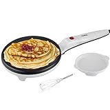 Crepes Maker | Cool-Touch-Griff | Antihaftbeschichtung | 20 cm Durchmesser | Creperie | Crepes...