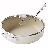 Redchef Bratpfanne 28cm, Pfanne mit Deckel Antihaft Beschichtung Keramikpfanne, Bratpfannen...