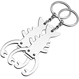 DOITOOL Schlüsselanhänger Flaschenöffner aus Metall 2 Stück Dekorativer Schlüsselhalter für...