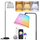 Stehlampe Wohnzimmer, WiFi RGBCW Standleuchte LED Dimmbar Kompatibel mit Alexa Google Home,...