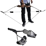 Huntingdoor Bogenspanner für Recurvebogen Langbogen Bogenschießen Leder Spannhilfen Spannschnur...