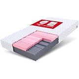 FDM Select Matratze 80x200 cm Kaltschaum Höhe 14 cm Härtegrad H3 und H4 Visco-Schaum Öko-Tex...