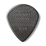 Dunlop 471P3C Jazz III Max Grip Picks carbon Fiber 1,38 mm - Plektren Set