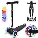 Fun Pro ONE Roller, der Sichere Premium Roller Kinder ab 3 Jahre, LED Räder, faltbar, ab Kleinkind...