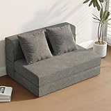 DSNAPE Schlafsessel mit Bettfunktion, 5 in 1 Klappbar Schlafsofa 99 cm Breit Bettsofa mit Kissen &...