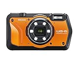 RICOH WG-6 Orange Wasserdichte Kamera Hochauflösende Bilder mit 20 MP 3-Zoll-LCD Wasserdicht bis...