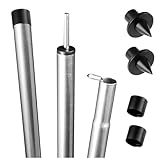 Stahl Zeltstange - mit Spitze - Teleskopstange 140-200 cm - Aufstellstange - Tarpstange -...