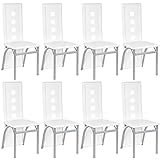 homewell Set mit Esszimmerstühlen, 44 x 53 x 102 cm, Rückenlehne mit sechs quadratischen Löchern,...