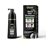 Instant Black Hair Shampoo, Haarfärbeshampoo für Männer & Frauen- Einfach zu benutzen -100%...
