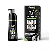 Instant Black Hair Shampoo, Haarfärbeshampoo für Männer & Frauen- Einfach zu benutzen -100%...