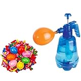 Ballonpumpe - Luftpumpe für Luftballons und Luft, 2-in-1 Wasserbomben-Set für Luftballons für...