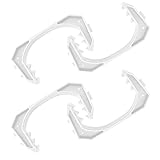 com-four® 4er Set Fensterklammer - Fensteraufhalter, Fensterstopper, Fensterkeil - Klemmschutz für...