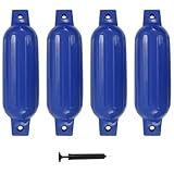 vidaXL 4X Bootsfender mit Pumpe Fender Langfender für Boot Prallschutz Rammschutz Bootschutz...