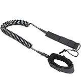 MEOKEY SUP Surfing Coiled Leine für Stand Up Paddle Board und Surfboard 7mm 10ft