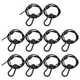 DEARMAMY 10 Stück Sicherheitskabel für Bühnenbeleuchtung 50 Kg Tragkraft Schwarzes Stahlseil...