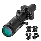 Paike Tactical Optical 1-5x24 Zielfernrohr 30 mm Weitwinkelsicht Rot Grün Beleuchtetes...