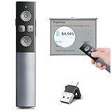 Metallgehäuse digitaler Wireless Presenter für Präsentationen mit Highlight Lupe Maus Timer,...