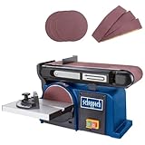 Scheppach Band-Tellerschleifer BTS900 mit Zubehör | Schleifmaschine mit 370W | 230V | 2850 min-1 |...