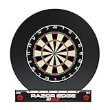 RED DRAGON Darts - Ultimativer Steeldartscheibe Surround-Ring | Stahlspitze Dartboard-Set | Enthält...