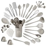Küchenhelfer Set, 43 teiliges Küchenutensilien Set. Kochlöffel Set Silikon,...