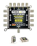 maxx.onLine Multischalter 8 Teilnehmer & 1 Satellit, Quad- & Quattro LNB tauglich, kein Netzteil...