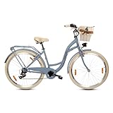 Goetze Mood 28 Zoll Damen Citybike, 18 Zoll Tiefeinsteiger Stahlrahmen, 7-Gang Kettenschaltung,...