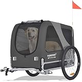 DOGGYHUT® Premium Large Hundefahrradanhänger bis 35 kg Hundeanhänger Fahrradanhänger für Hunde...