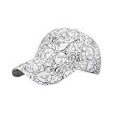 Gefomuofe Baseball Cap Herren Damen Baumwolle Damen Basecap Kappe Sonnenschutz Laufkappe Basecap Hut...