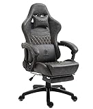 Dowinx Gaming Stuhl Bürostuhl Ergonomischer PC-Stuhl mit Massage Lendenwirbelstütze, Vorteil Stil...