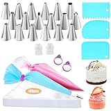 CMBXAQ 126-teiliges Spritzbeutel-Set, Spritzbeutel-Set – inklusive Edelstahl-Spritztüllen und...