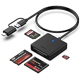 Speicherkartenleser, BENFEI 4 in 1 USB USB-C auf SD Micro SD MS CF Kartenleser Adapter