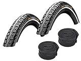 Set: 2 x Continental Fahrrad Reifen Ride Tour Reflex 42-622 / 28x1.60 + Conti SCHLÄUCHE...