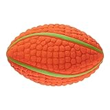 COMFOLIVING Quietschender Hundespielzeug, Ruugby Shape Balls für Hunde, interaktive...