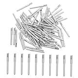 Cabilock 100 Stück Nickel Beschichtete Kupfer Pin Stecker Messing Elektrische Anschlussklemmen Hohe...