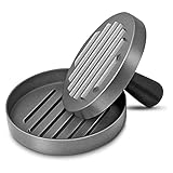 Kiuiom Burger Patty Maker Form, Antihaft-Hamburgerpresse, Aluguss-Hamburgerpresse, Burger Pattie...