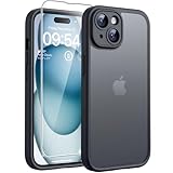 TOCOL 3 in 1 für iPhone 15 Hülle, Vollständiger Kameraschutz Stoßfest Kratzfest Handyhülle für...