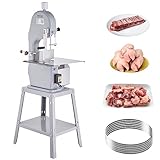 VEVOR Kommerzielle Elektrische Fleischbandsäge, 1500 W Edelstahl, Vertikale Knochensägemaschine,...
