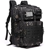 GUJOIN 50L Strapazierfähiger Nylon Wasserdichter Angeln Jagdrucksack Outdoor Militär Rucksäcke...