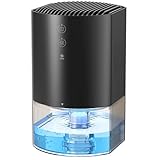 AROEVE Luftentfeuchter 990ml, Kleiner Luftentfeuchter Elektrischer, 7-Farben-Licht, Automatische...