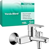 hansgrohe Vernis Blend - Badewannenarmatur Aufputz für 2 Verbraucher, Mischbatterie Badewanne mit...