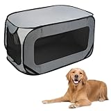 94*53*53 cm Hundetransportbox Faltbar, Pop-Up-Transportbox Hund Katze, Stabile Transportbox, Oxford...
