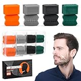 8 Stück Silikon Jawline Trainer - Jawline Trainer mit 4 widerstandsstufen, Jaw Exerciser für...