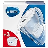 BRITA Wasserfilter Marella weiß inkl. 3 MAXTRA+ Filterkartuschen – BRITA Filter Starterpaket zur...