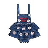 Dasongff Kleinkind Baby Jungen Mädchen Outfit Denim Strampler Overall Neugeborene Jeans Latzhose...