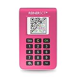 REINER SCT tanJack Photo QR I Chip chipTAN-Tan Generator für Online Banking pink