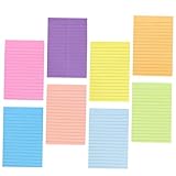 WEKADRIN Teiliges Linierte Haftnotizen Farbige Tragbare Memo Pads mit Starkem Klebstoff...