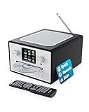 Internetradio mit CD Player & DAB Plus | Küchenradio mit Bluetooth & FM Radio | Digitalradio WLAN...