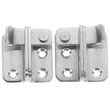 Kisangel 2 Stück Edelstahl Schiebetür Riegel Links Rechts Verschleißfest Kindersicher Praktische...