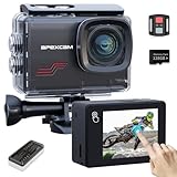 Apexcam M80pro mit 128G Karte Action Cam 4K60FPS 64MP WLAN Sportskamera Unterwasserkamera 40m...