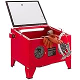 Arebos Sandstrahlkabine 90 Liter | Sandstrahlgerät mit Strahlpistole mit 4 Keramikdüsen | zur...